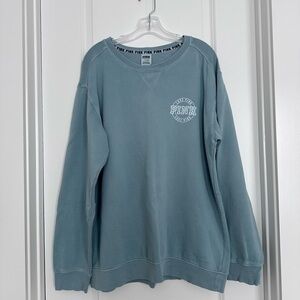 PINK Victoria's Secret Blue Crewneck Sweater